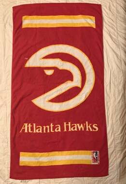 Atlanta Hawks NBA Red beach towel